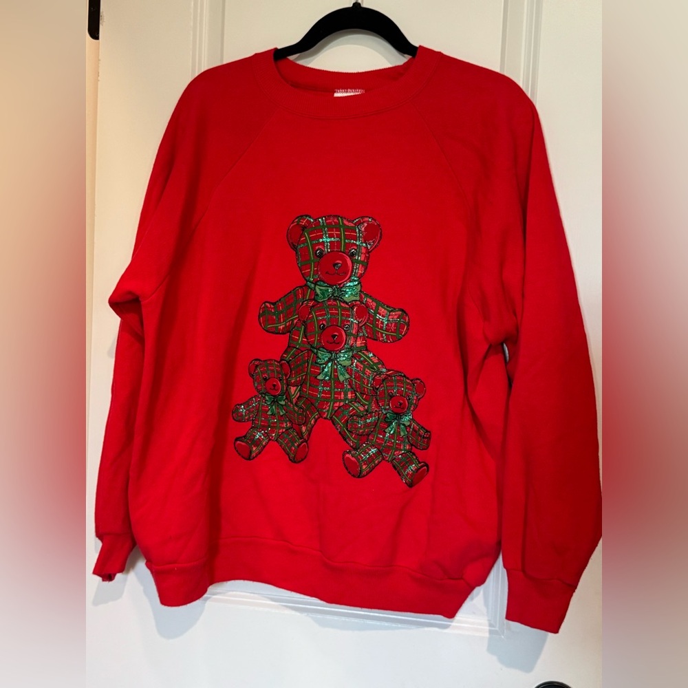 Vintage Teddybear Christmas Sweatshirt